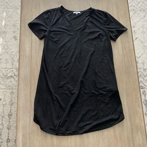 Z Supply black suede tshirt dress